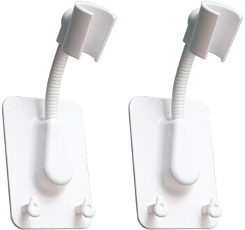 Elegante Douchekop Handset Houder Chrome Wall Mount Badkamer Universele Zuig Beugel Douchekop Houder Levert # YL10