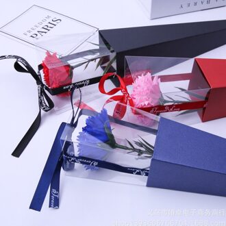 Elegante Enkele Bloem Rose Doos Bloem Verpakking Party Decoraties Rose Dozen Boeket Cadeaupapier Tool Willekeurige Kleur