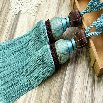 Elegante Gordijn Tiebacks Kwastje Touw Tie Terug Gordijn Houder Room Window Fringe Kwasten Gordijn Onderdelen Home Decor Blauw