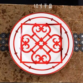 Elegante H Mark Golden Top Grade Bone China Koffie Cup Europese Thee Cup Set En Schotel Afternoon Tea Koffie Drinkware 10 duim plate