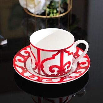 Elegante H Mark Golden Top Grade Bone China Koffie Cup Europese Thee Cup Set En Schotel Afternoon Tea Koffie Drinkware koffie cup1