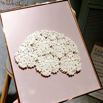 Elegante Katoen Baret Hollow Out Bloemen Decoratieve Hand Verslaafd Herfst Dames Pure Kleur Etnische Stijl Dome Kunstenaar Baret Hoed Beige