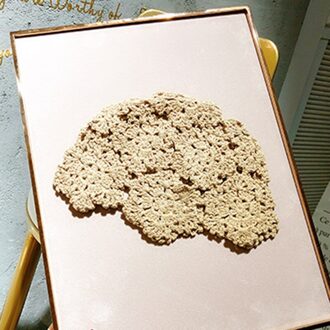 Elegante Katoen Baret Hollow Out Bloemen Decoratieve Hand Verslaafd Herfst Dames Pure Kleur Etnische Stijl Dome Kunstenaar Baret Hoed khaki