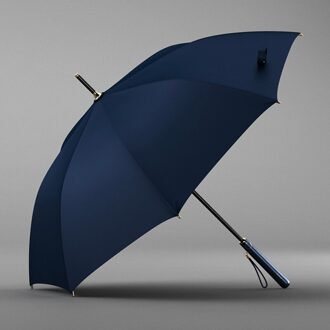 Elegante Paraplu Regen Vrouwen Lange Handvat Clear Grote Paraplu Semi-Automatische Zon Uv Parasol Paraplu 8K Winddicht marine