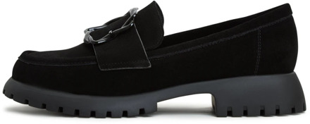 Elegante Platform Loafers in Zwart Cesare Gaspari , Black , Dames - 40 Eu,38 Eu,37 Eu,39 Eu,36 EU