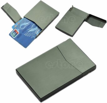 Elegante Pocket Bedrijfsnaam Credit ID Card Case Metal Box Houder Aluminium