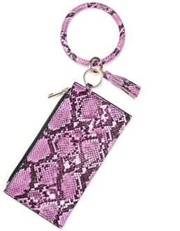 Elegante Pu Lederen Bangle Sleutelhanger Mode Women Polsbandje Sieraden Armbanden Bangles Met Portemonnee Vrouwelijke Tas Opknoping Accessoires