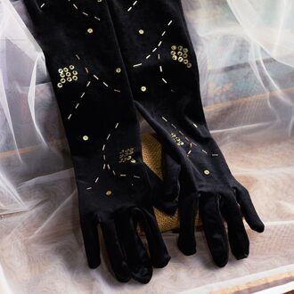 Elegante Retro Zwart Mesh Cover Kralen Haar Accessoire Wedding Party Hoed Voor Vrouwen Mode Tovenaar Wedding Party Hoed Sluier handschoenen