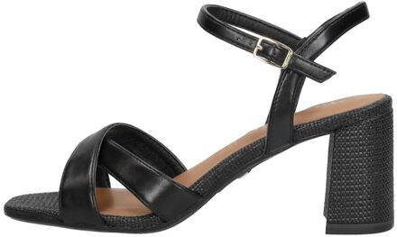 Elegante Vegan Zwarte Sandalette Tamaris , Black , Dames - 38 Eu,41 Eu,36 Eu,39 Eu,42 Eu,40 Eu,37 EU