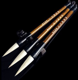 Elegante Wollen Haar Borstel Pen Set Chinese Kalligrafie Borstel Pen voor Schrijven Regelmatige en Officiële Script Chinese Schilderij Borstels