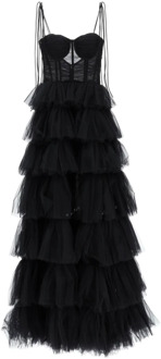 Elegante Zwarte Cocktailjurk 19:13 Dresscode , Black , Dames - S