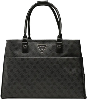 Elegante Zwarte Shopper Tas Guess , Black , Dames - ONE Size