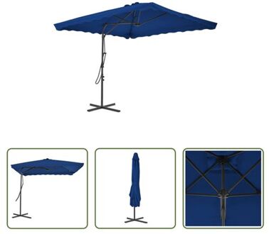 Elegantie Parasol - Blauw - 250x250x230 cm - UV-beschermend polyester