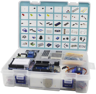 Elego UNO Project The Most Complete Starter Kit for Arduino UNO R3 Mega2560 Nano with Tutorial / Power Supply / Stepper Motor