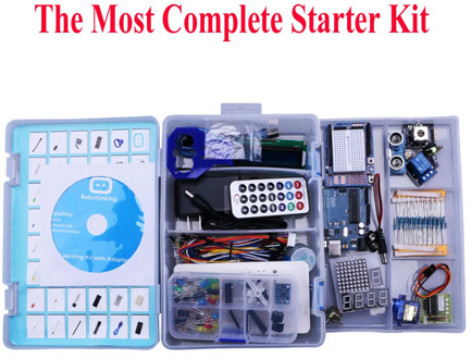 Elego UNO Project The Most Complete Starter Kit for UNO R3 Mega2560 Nano with Tutorial / Power Supply / Stepper Motor