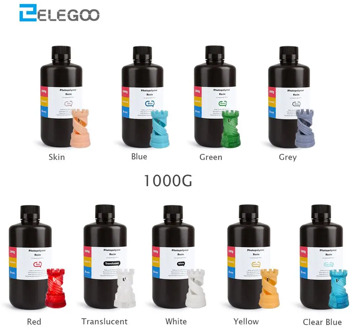 ELEGOO ABS-Like 3D Printer Resin LCD UV-Curing Resin 405nm ABS-Like Standard Photopolymer Resin for LCD 3D Printing 1000ml Grey