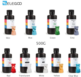 ELEGOO ABS-Like 3D Printer Resin LCD UV-Curing Resin 405nm ABS-Like Standard Photopolymer Resin for LCD 3D Printing 500ml 9 CLR.