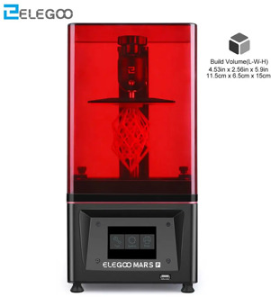 ELEGOO Mars Pro SLA UV Photocuring LCD 3D Printer with 3.5'' Screen Off-line Print Matrix UV LED Light Source Activated Carbon