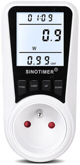Elektriciteit Gebruik Monitoren Energie Power Elektrische Stroomverbruik Watt Meter Plug-In Socket Power Kilowatt Wattage Meter FR