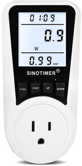 Elektriciteit Gebruik Monitoren Energie Power Elektrische Stroomverbruik Watt Meter Plug-In Socket Power Kilowatt Wattage Meter US