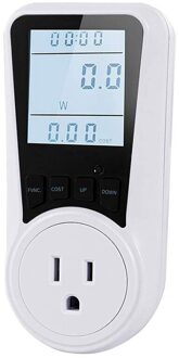 Elektriciteit Monitor Wattmeter Stroomverbruik Monitor Power Meter Plug Kw Voltage Tester,Smart Bill Socket, Us Plug