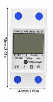 Elektriciteit Power Energy Meter 1 Fase 2 Draad Energie Meter Energie Watt Meter Analyzer Elektriciteit Monitor Lcd Digitale Display