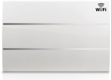 Elektrisch Radiator Evelyn Wifi 2000w Slim Keramische Traagheid Wit