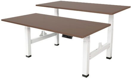 Elektrisch verstelbaar duo bureau - 140x80 cm - Two dual motor - Wit /