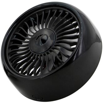 Elektrische Auto Fan 3 Snelheidsaanpassing Usb Dual Head Auto Auto Koeling Air Circulatiepomp Fan Airconditioner Kleurrijke Licht Dashboard zwart