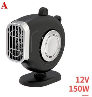 Elektrische Auto Heater 12V 150W Auto Draagbare Verwarming Voor Rv Fan Vrachtwagens Boten Voorruitverluchting Ontdooier Cooling Droger Voorruit auto I9S0 zwart
