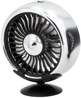 Elektrische Auto Ventilator Usb 3 Speed Auto Auto Zomer Koeling Air Circulatiepomp Fan Airconditioner Adhesive Dashboard L1 Zilver