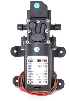 Elektrische Auto Wassen Mini Membraanwaterpomp Dc 12V 72W 130PSI 6L/Min Water Hoge Druk Membraanpomp zelfaanzuigende Pomp rechtdoor
