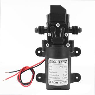 Elektrische Auto Wassen Mini Membraanwaterpomp Dc 12V 72W 130PSI 6L/Min Water Hoge Druk Membraanpomp zelfaanzuigende Pomp Screw draad