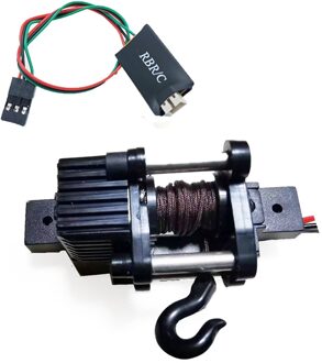 Elektrische Automatische Lier + 4CH Controle Kabel Voor 1/16 Wpl B14 B24 B36 C34 C44 MN90 Q65 Rc Auto Accessoires speelgoed
