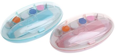 Elektrische Baby Nail Trimmer Manicure Pedicure Clipper Cutter Schaar Kleur Willekeurige Levering
