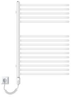 Elektrische badkamer radiator met verwarmingselement 300W 500x800 mm Wit ML-Design