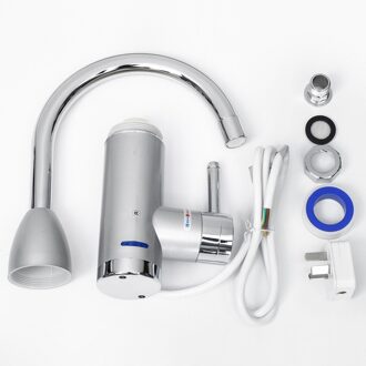 Elektrische Boiler Kraan Cold Mengkraan 360 Graden Verstelbare Keuken Directe Verwarming Kraan Boiler Met Led lateral inlet