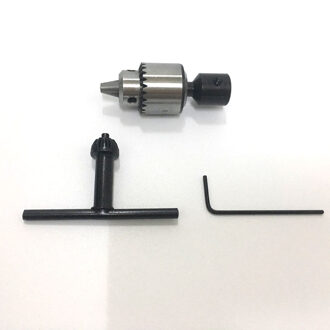 Elektrische Boorkop 0.3-4mm Jt0 Taper Gemonteerd Draaibank Pcb Mini Boorkop Sleutel Kit Met 4mm motor Shaft Coupler Staaf