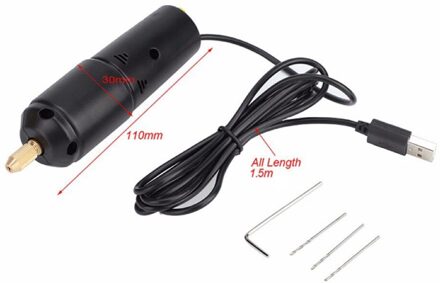 Elektrische Boren Set Draagbare Handheld Micro Usb Boor 5V Kleine Handboor Voor Sieraden Maken Diy Wood Craft Mini graveren Pen