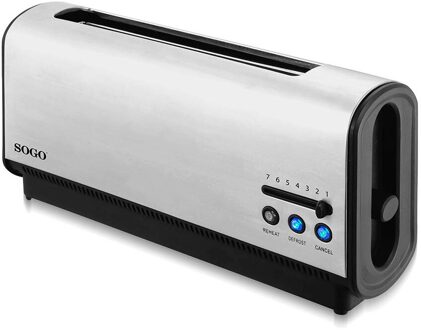 Elektrische Broodrooster Lange Sogo Slot, 2 Maten Om Uit Te Kiezen, Moderne, Elegante, Snelle, Krachtige, verstelbare, Kruimellade, Te Gebruiken En Schoon, Ontdooien, Oververhitting, Broodrooster Brood 2 slices 900W