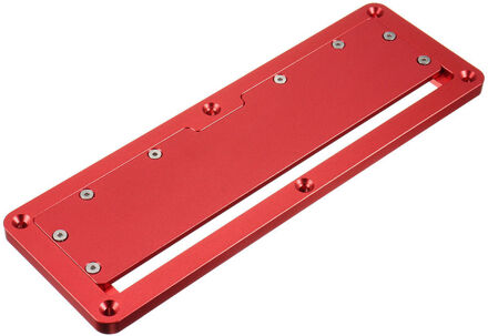 Elektrische Cirkelzaag Flip Cover Plaat Verstelbare Aluminium Insert Plaat Voor Tafel Zag Flip-Vloer Tafel Speciale Cover plaat