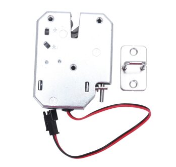 Elektrische Controle Lock Dc 12V 2A Elektromagnetische Deurslot Kast Lade Lockers Lock Klink Koolstofstaal Zilver Hangslot