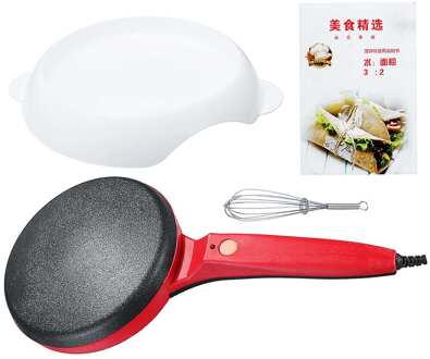 Elektrische Crêpe Pizza Pannenkoek Machine Non-stick Bakplaat Bakken Pan Cake Machine Keuken Koken Gereedschap 220V Rood
