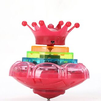 Elektrische Crown Flash Muziek Glasvezel Gyro Night/Ufo Selling Gyro Markt Supply M5H0