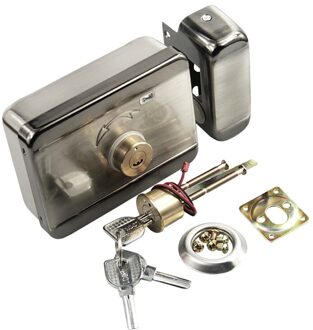 Elektrische DC12V Mute Slot Voor Toegangscontrole Systeem En Home Security Elektrische Metalen Stille-Modus Lock Deur Controller key lock