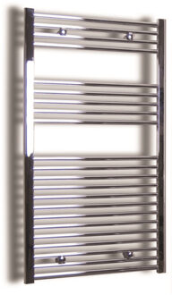 Elektrische Design Radiator Sanicare Plug & Play 111,8x60 cm Chroom 730 Watt Met Chroom Thermostaat Links