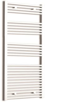 Elektrische Design Radiator Sanicare Plug & Play 172x45 cm Wit 920 Watt Met Zwarte Thermostaat Links