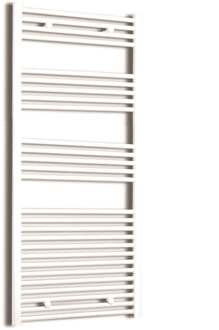 Elektrische Design Radiator Sanicare Plug & Play 172x60 cm Wit 1127 Watt Met Chroom Thermostaat Links