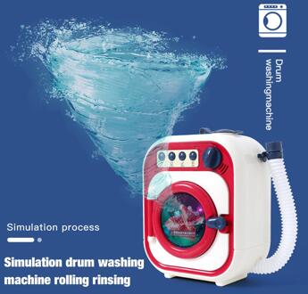 Elektrische Drum Wasmachine Speelgoed Simulatie Kleine Huishoudelijke Apparaten Elektrische Mini Wasserij Speelgoed Set Doen Alsof Om Kids 'Speelgoed