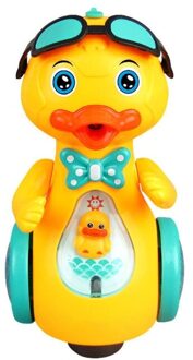 Elektrische Eend Bubble Machine Spuiten Muziek Verlichting Speelgoed Automatische Bubble Blower Kids Kinderen Speelgoed geel